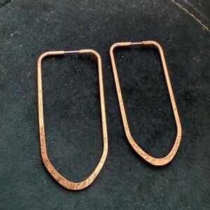 Elegant Gold Textured Earrings